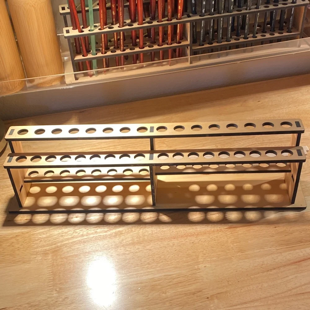 Fire & Earth - paint brush holder